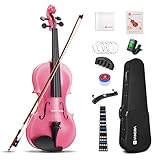 Vangoa 4/4 Violine Erwachsene Akustische Geige Violin Anfänger Set für Studenten Starter mit...