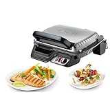 Tefal Kontaktgrill 2-in-1, Sandwichmaker, aufklappbar als Tischgrill/BBQ mit doppelter Grillfläche,...