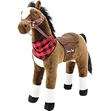 Sweety Toys 7653 Plüsch Stehpferd Sicherheit ! Little Champ Höhe 80 cm Riesenpferd Robustes,...