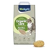 Biokat's Organic Care Plant Fibres 3,2 kg - Grobe klumpende Katzenstreu aus nachwachsenden und...