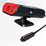 Somerway Kunststoff Auto Heizung, 12V/150W Auto Lüfter Enteiser 360 Grad Drehbar Auto Demister...