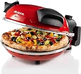 Ariete Pizzaofen 909, 4-Minuten-Pizza, Pizzaofen mit 5 Garstufen, Feuerfeste Platte zum...