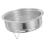 Alasum Tragbarer Edelstahl Holzkohlegrill Campinggrill mit Guter Luftzirkulation Grillrost und...