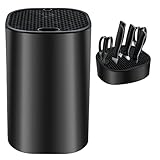 Universal Messerblock Ohne Messer, Universal Messerblock Schwarz für 14 Messer Aller Art,...