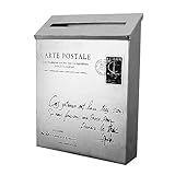 SOIMISS 1 Stück Retro Briefkasten Eisenblech Stilvolle Zeitungsbox für Zuhause Breit als Foto für...