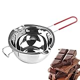 Shuangliao 400ML Schmelztopf Schmelzschale, Schmelztopf Edelstahl, Wasserbad Schmelzschale Mit...