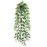 Der Rose Kunstpflanze Künstliche Pflanzen Hängepflanze Künstlich Hängend Fake Plant...