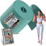 NEOLYMP Widerstandsbänder 15 cm breit - reißfeste Fitnessbänder aus TPE, Flossing Band -...