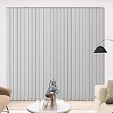 HDEYRSX Schiebevorhang Lamellenvorhang nach Maß Vertikaljalousie Blickdicht lichtdurchlässig...