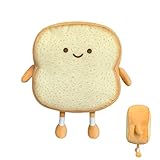 Whcctl Toast Sofakissen, Lustiges Toastkissen 18cm, Brot Kissen Kissen, lustiges Toastkissen, Brot...