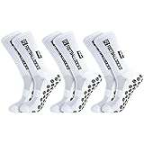 FANTESI 3 Paare Fußballsocken für Herren Damen, Sportsocken Fußball Anti Rutsch Grip Fußball...