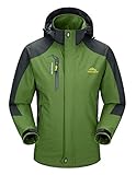 donhobo Herren Leichte Wasserdichte Jacke Winddichte Outdoor Camping Klettern Wandern Bergjacke...