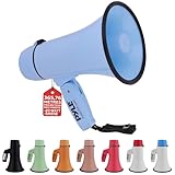 Pyle Megaphon mit Sirene & Mikrofon, Signalhorn 20 Watt mit Lautsprecher, Schultergurt,...