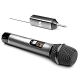 TONOR Wireless Microphone Kabellos, Drahtloses UHF Mikrofon Set für Karaoke 60m Reichweite,...