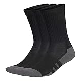 adidas Unisex ESSENTIALS CLIMACOOL Crew 3PP, Black/Grey Six, 8.5-10