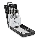TROTEC 15-teiliges Steinbohrer-Set aus Karbonstahl für Granit, Beton, Mauerwerk, Kalksandstein,...