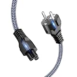 Stromkabel 3-polig 3m Netzkabel Kleeblatt Micky Maus Laptop Kabel Mit VDE Zertifiziert...