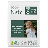 Eco by Naty Baby Öko Windeln - umweltfreundliche Premium-Bio Windeln aus pflanzenbasierten...