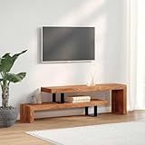 Fasba TV-Schrank Massivholz Akazie, TV-Board Fernsehtisch Lowboard für Media-Player Wohnzimmer...