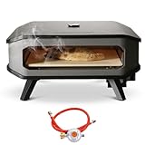 Cozze® 17' Gas-Pizzaofen mit Thermometer, Pizzastein, Regler und Schlauch 8,0 kW 50 mbar