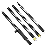 Generic Karbonfaser-Vermessungsprismenstab, Leichter 4-teiliger Vermessungsstab für Bodenmessungen...
