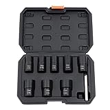 Schraubenmutter-Ausdreher-Set, 8-teilig, tragbares Bolzenentferner-Set mit Werkzeugkasten und...