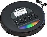 KLIM Nomad - Tragbarer CD-Player Discman mit langlebigem Akku - Inklusive Kopfhörer - Kompatibel...