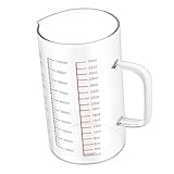 Cabilock Hitzebeständiger Glas messbecher Borosilikatglas mit Ergonomischem Griff Präzise...