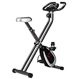 Ultrasport F-Bike 250 Fahrradtrainer mit Trainingscomputer und App, Handpulssensoren, Klappbarer...