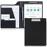 ProCase A4 Klemmbrettmappe, Aktenmappe aus PU-Leder, Klemmbrett A4 mit Deckel, Klemmbrettmappe mit...