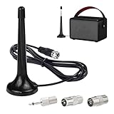 UKW/DAB+/DAB Antenne Zimmerantenne, Radioantenne Digitale Radio Antenne Verstärker Teleskopantenne...