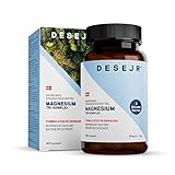 DESEJR Magnesium Tri Complex Tabletten (3 Monatsvorrat), Unterstützt das Nervensystem, Reduzierung...