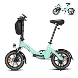Bodywel T16PRO Mini E Bike 14 Zoll Elektrofahrrad 250W 36V/7.8AH Akku mit APP Funk Max 35km 4.5 Zoll...
