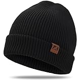 BARFULKER Beanie Mütze Damen Herren, Winter Warm Strickmütze Wintermützen Thermo Laufmützen...