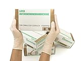 SF Medical Products GmbH Latexhandschuhe 100 Stück Box (XL, Weiß) Einweghandschuhe,...
