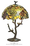Tiffany Hockerleuchte Durchmesser 42cm, Höhe 64cm, Schirm oval TT120 Leuchte Lampe