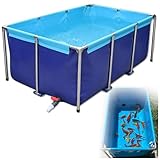 Fischteich für Wasserspeicherung und Fischzucht, PVC-Material, temporäres Halten und Beobachten,...