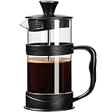 ParaCity French Press Kaffeebereiter 350ml, Kaffeepresse aus Edelstahlfilter und hitzebeständigem...