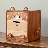 Pevfeciy Schmuckkästchen Groß Holz, 5-lagiger Schmuck Organizer, Elegante Schmuckschatulle mit...