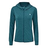 donhobo Damen Laufjacke Sportjacke Langarm Trainingsjacke Full Zip Sweatjacke Für Yoga Fitness mit...