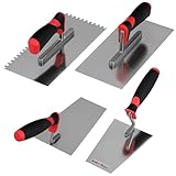 KOTARBAU® Maurerkellen Set Edelstahl Kellen Set 4-teilig Mauerkelle Kelle Maurerkelle Spachtel Set...