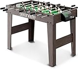 Serenelife Tischkicker Kinder & Erwachsene – Kickertisch mit gewichteten Kickers – Tischfussball...