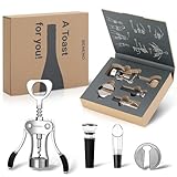 Korkenzieher Weinöffner Set, Beneno Weinzubehör-Geschenkset, Korkenzieher-Flaschenöffner mit...