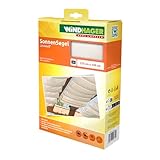 Windhager Sonnensegel für Seilspanntechnik, 270 x 140 cm, Weiß, Beschattung von Wintergarten und...