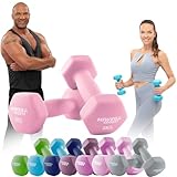 Miweba Sports Neopren Hantelset NKH100 | 𝐏𝐫𝐨𝐟𝐢 Hantel - Hexagon Hanteln Set -...