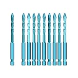 Kleagary Fliesenbohrer-Set, blauer Spatenbohrer, hohe Härte, Exzenterbohrer, Akku-Bohrer,...
