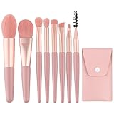 WOLMIK Pinselset Makeup, 8 Stück Make Up Pinsel Set Foundation Pinsel Schminkpinsel Set Lidschatten...