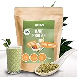 HANS Brainfood - Bio Hanfprotein Pulver 2Kg aus Deutschland | Proteinpulver 55% Eiweiß |...