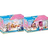 PLAYMOBIL Princess 70455 Speisesaal, Ab 4 Jahren & Princess 70451 Schlosskonditorei mit Bäckerin...