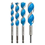Spyder Stinger 15001CA Holzbohrer-Bit-Set, 16,5 cm Länge (1/2, 5/8, 3/4, 1 Zoll Durchmesser)...